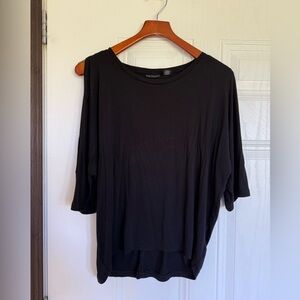 2 for $15 sale: Tahari black 3/4 cage sleeve rayon shirt - M